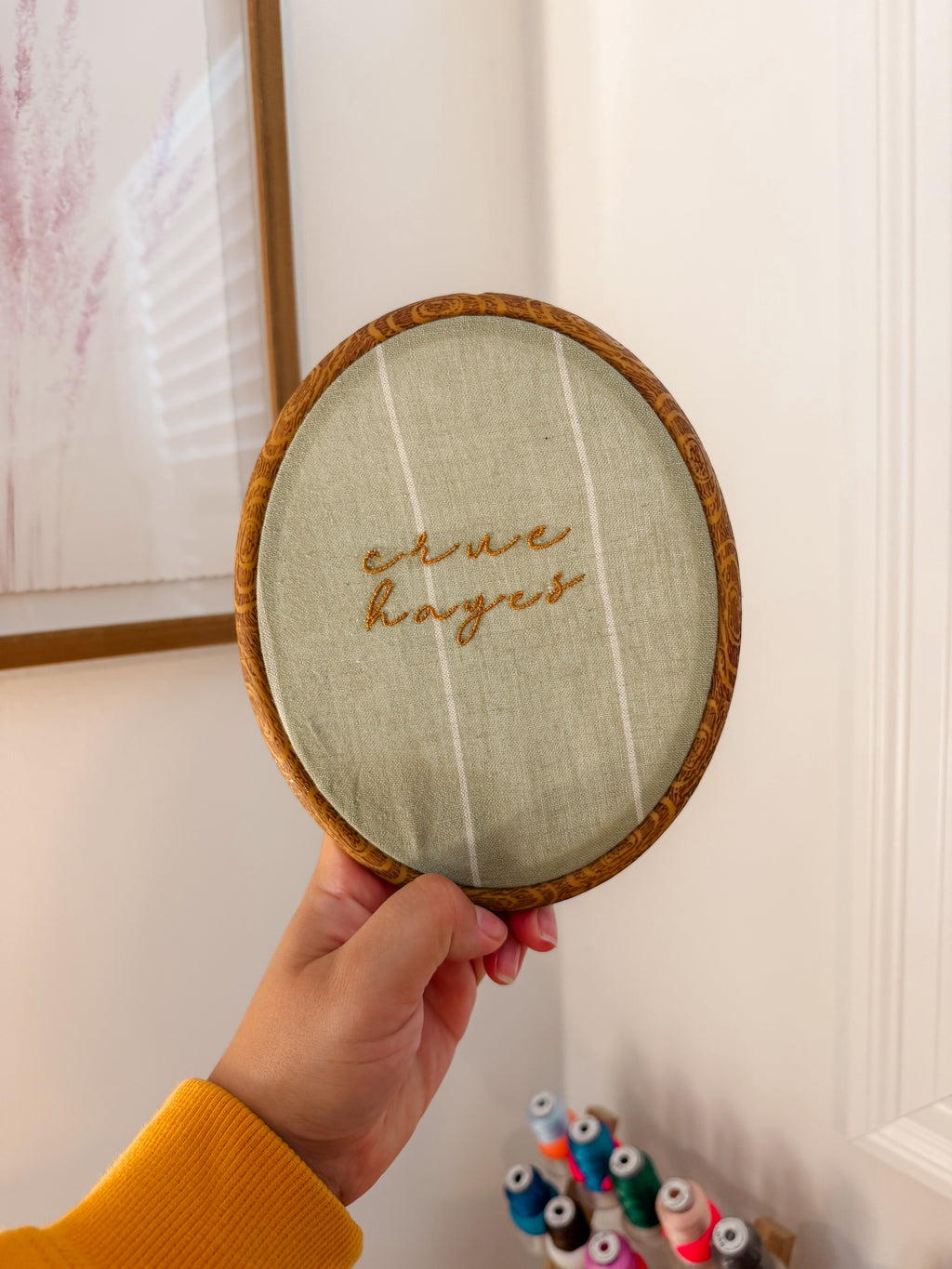 Embroidered Name Sign