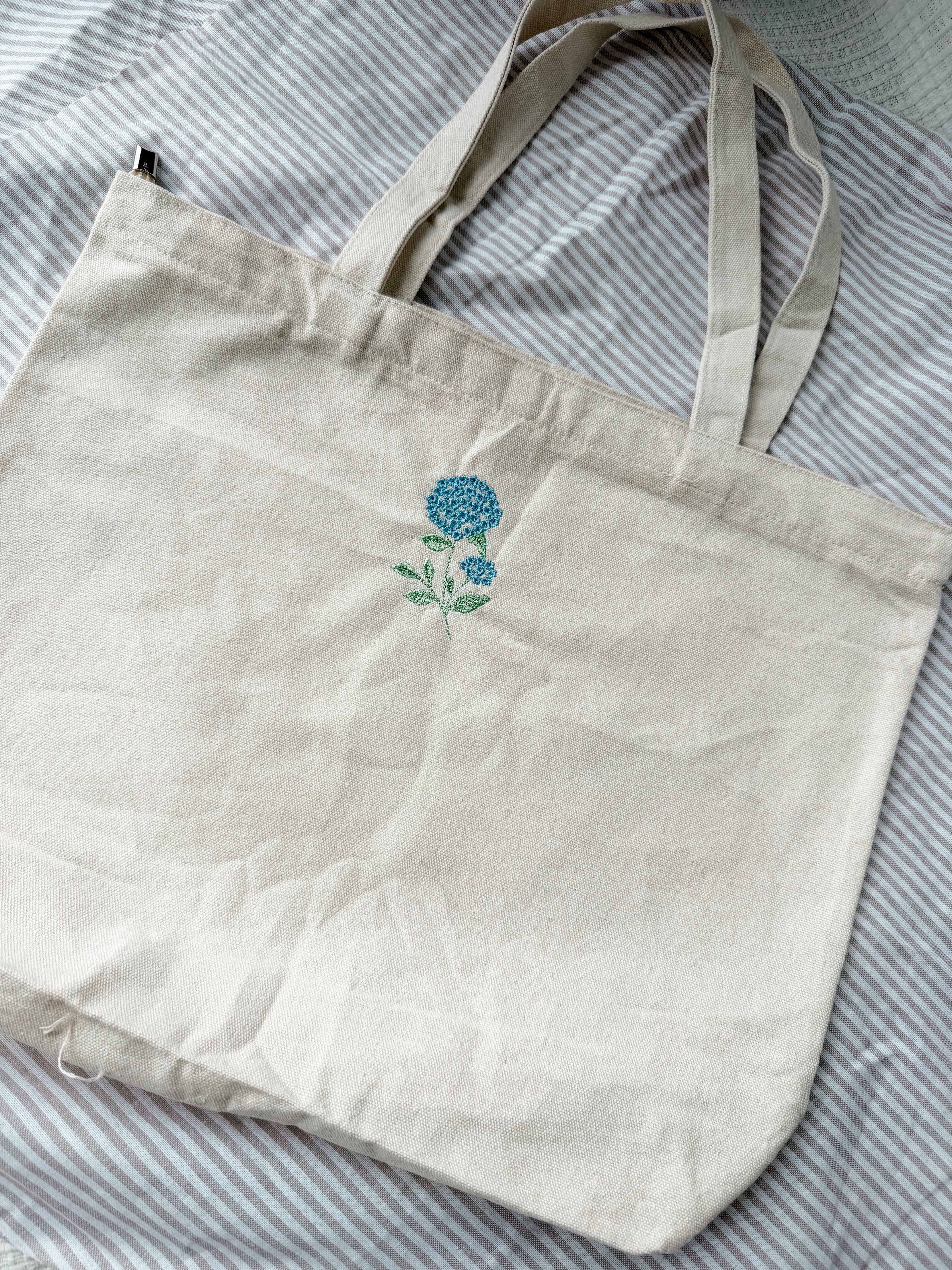 Hydrangea Canvas Tote Bag
