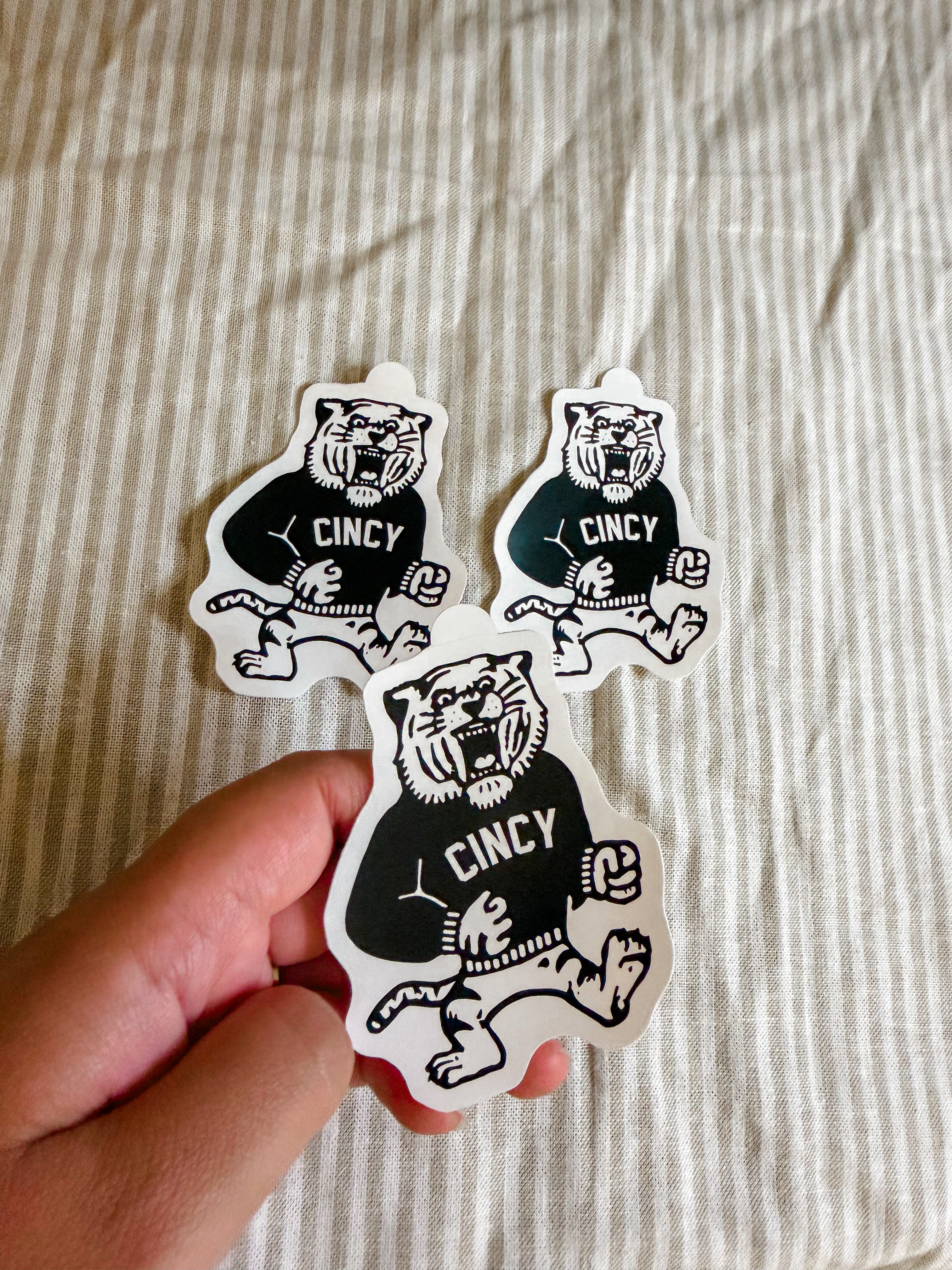 Cincy mascot sticker
