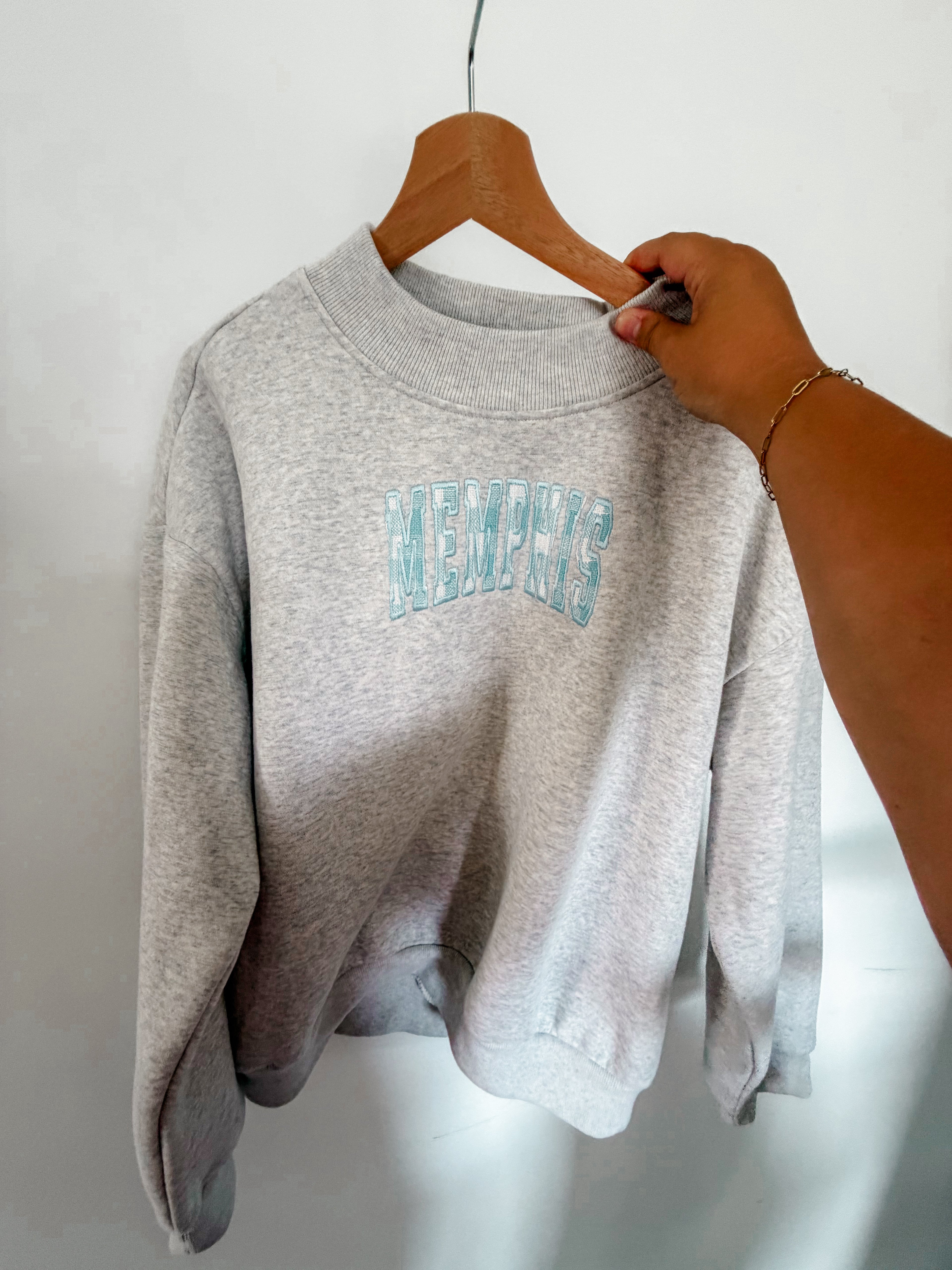 Memphis Embroidered Mockneck