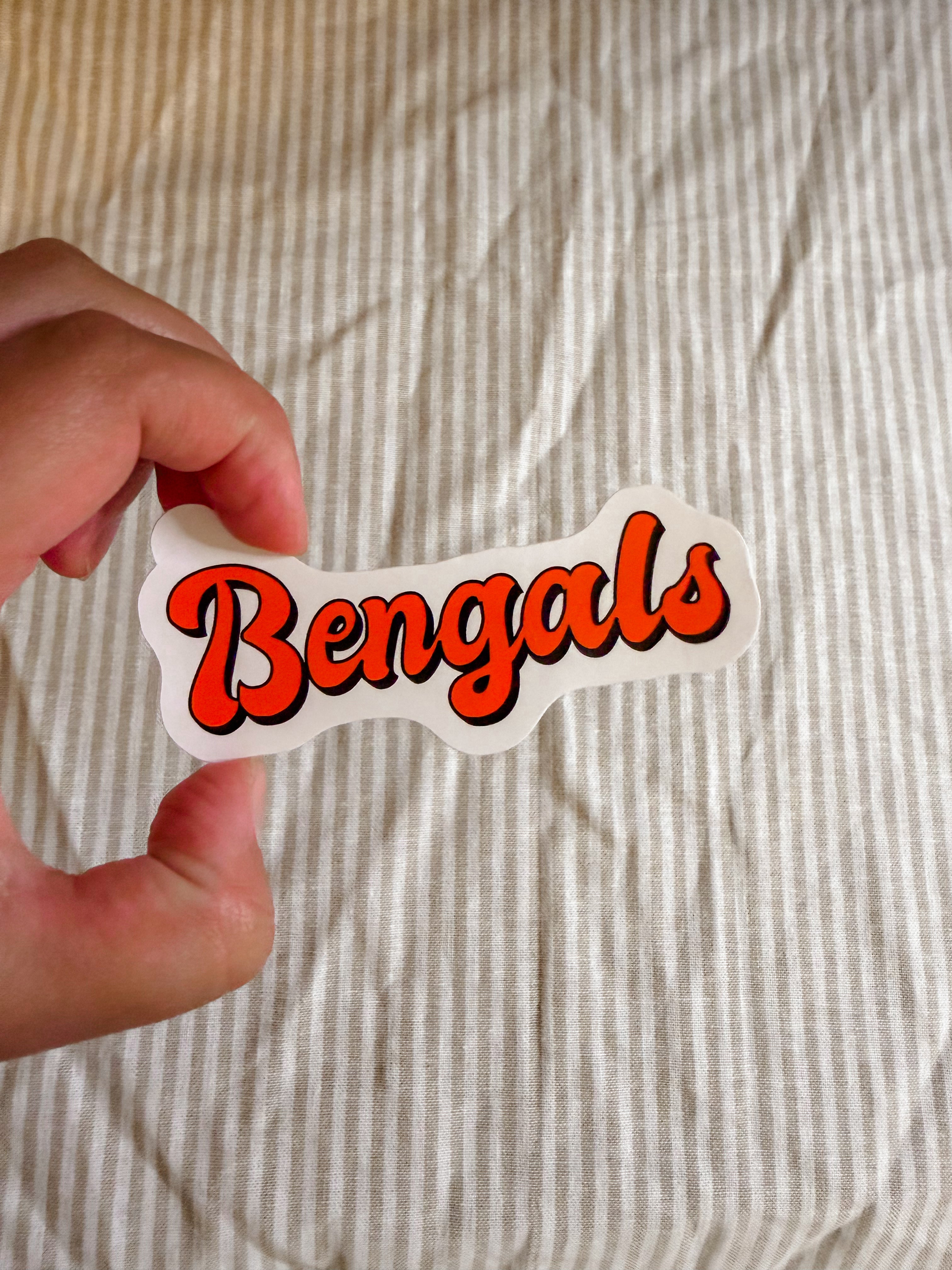 Bengals retro sticker
