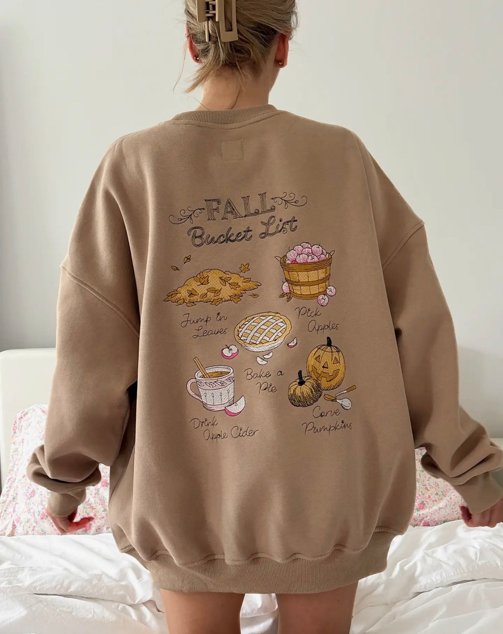 Embroidered Fall Bucket list Crew (PRE ORDER)