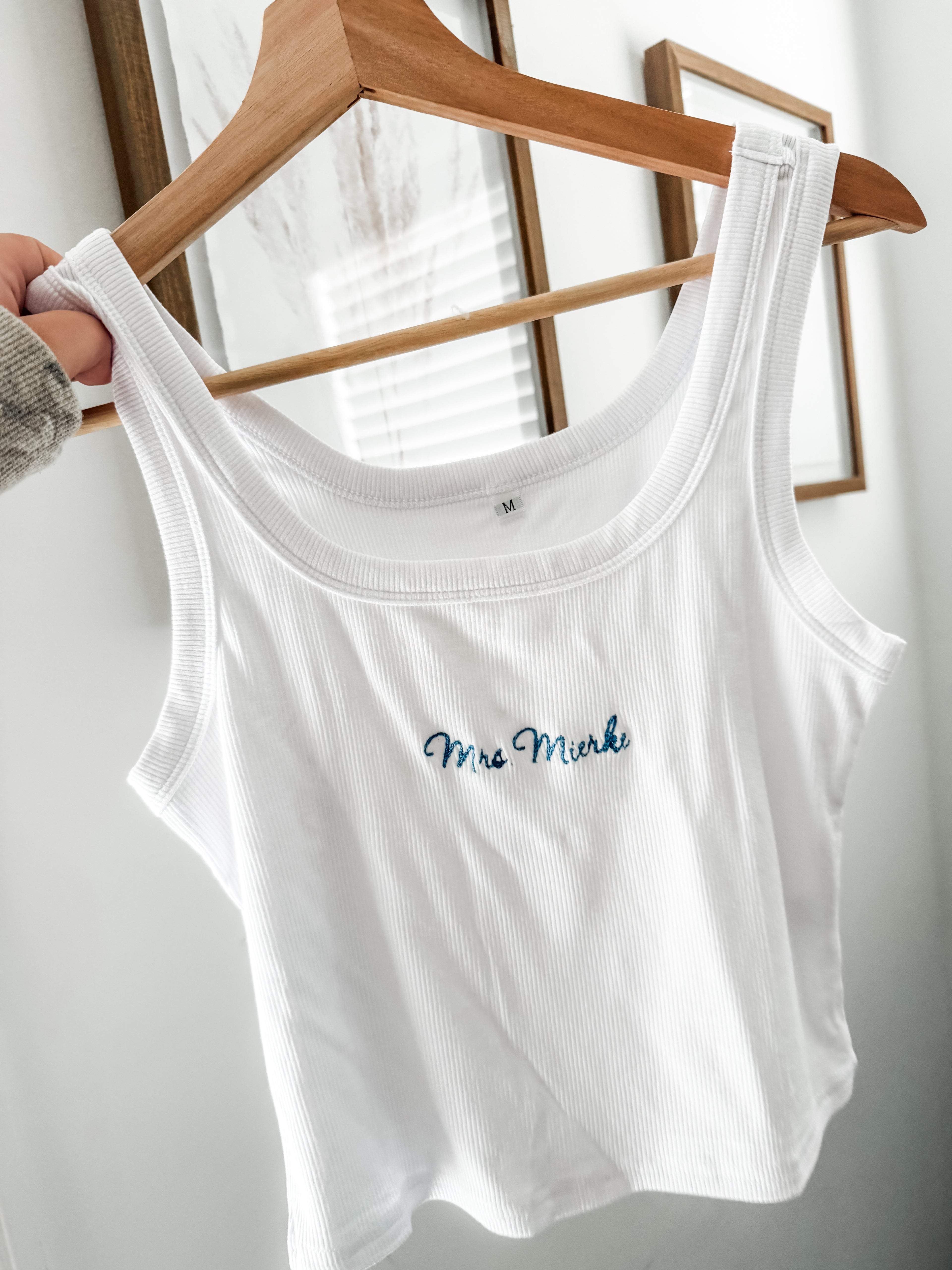 Bridal Embroidered Tank