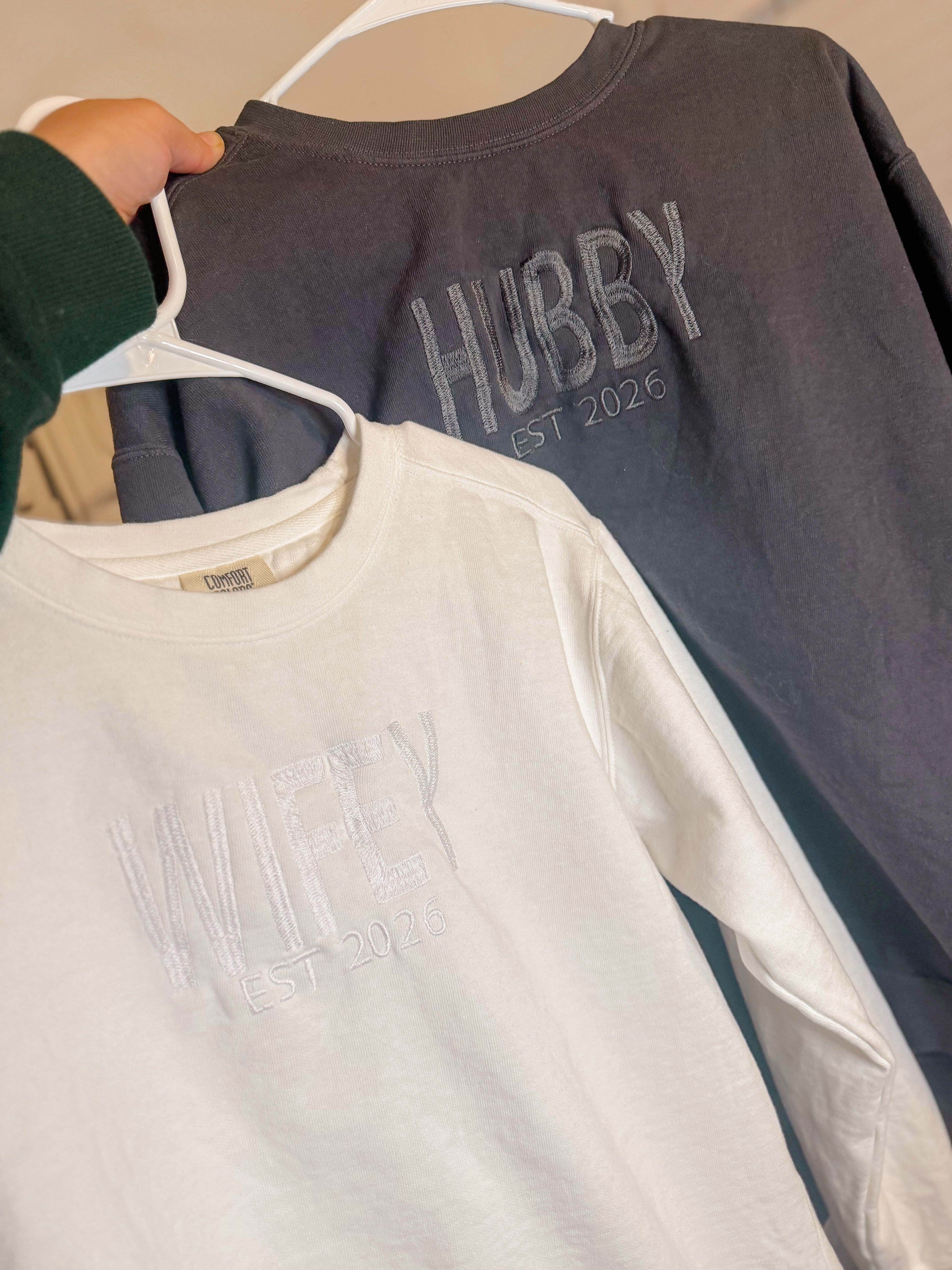 Wifey Embroidered Crewneck