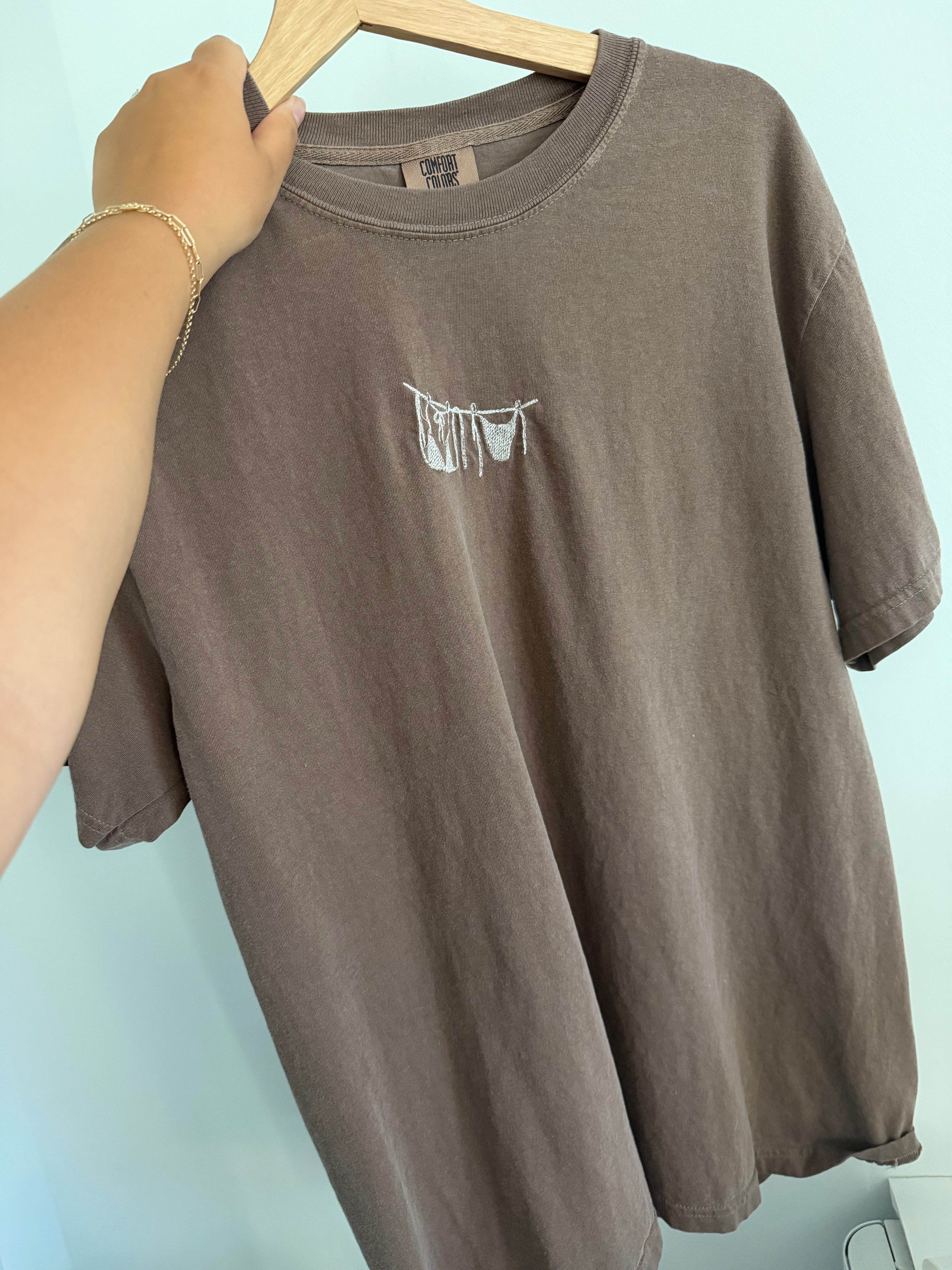 Embroidered Bikini Tee