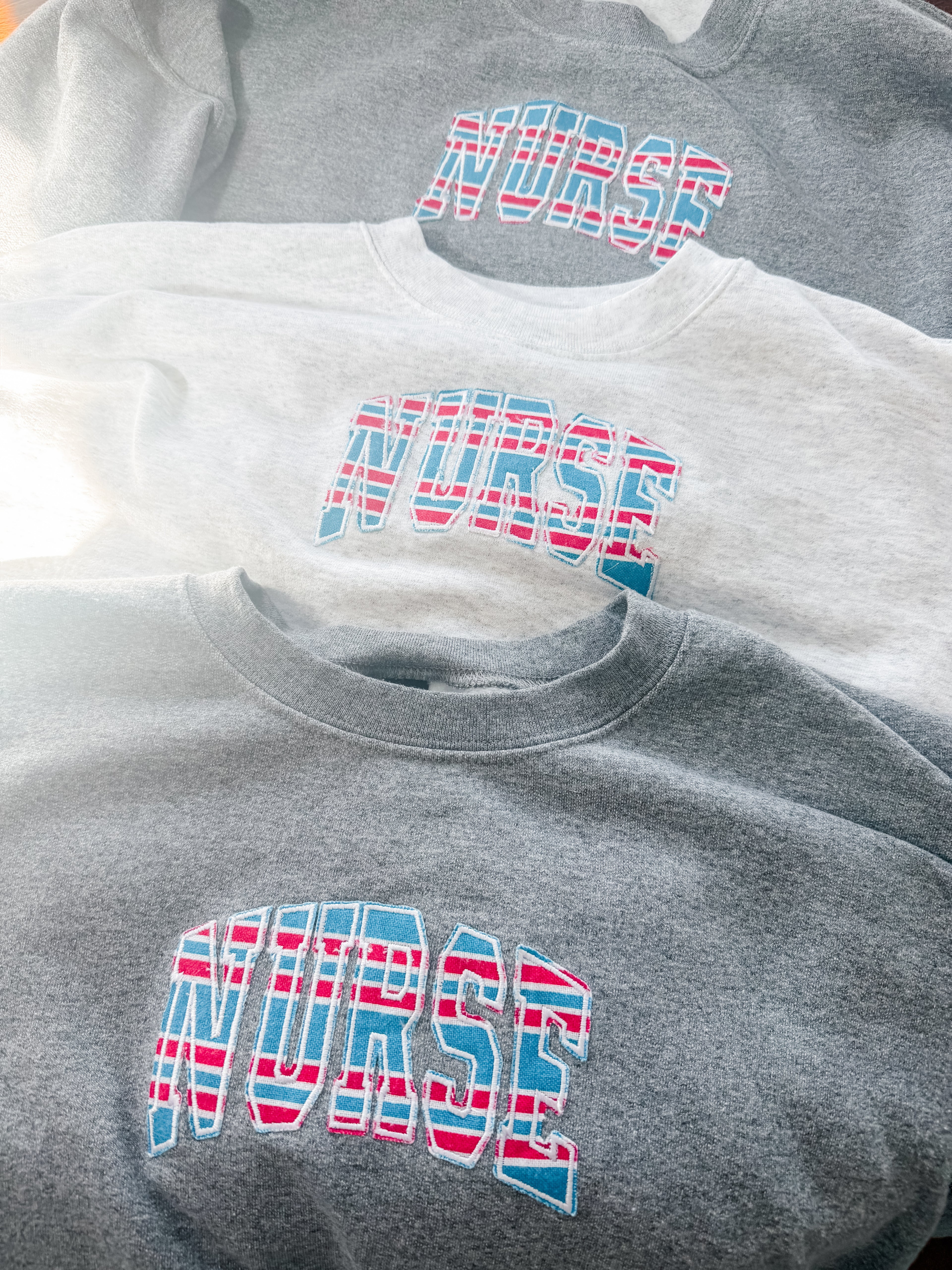 Nurse Baby Blanket Embroidered Crewneck
