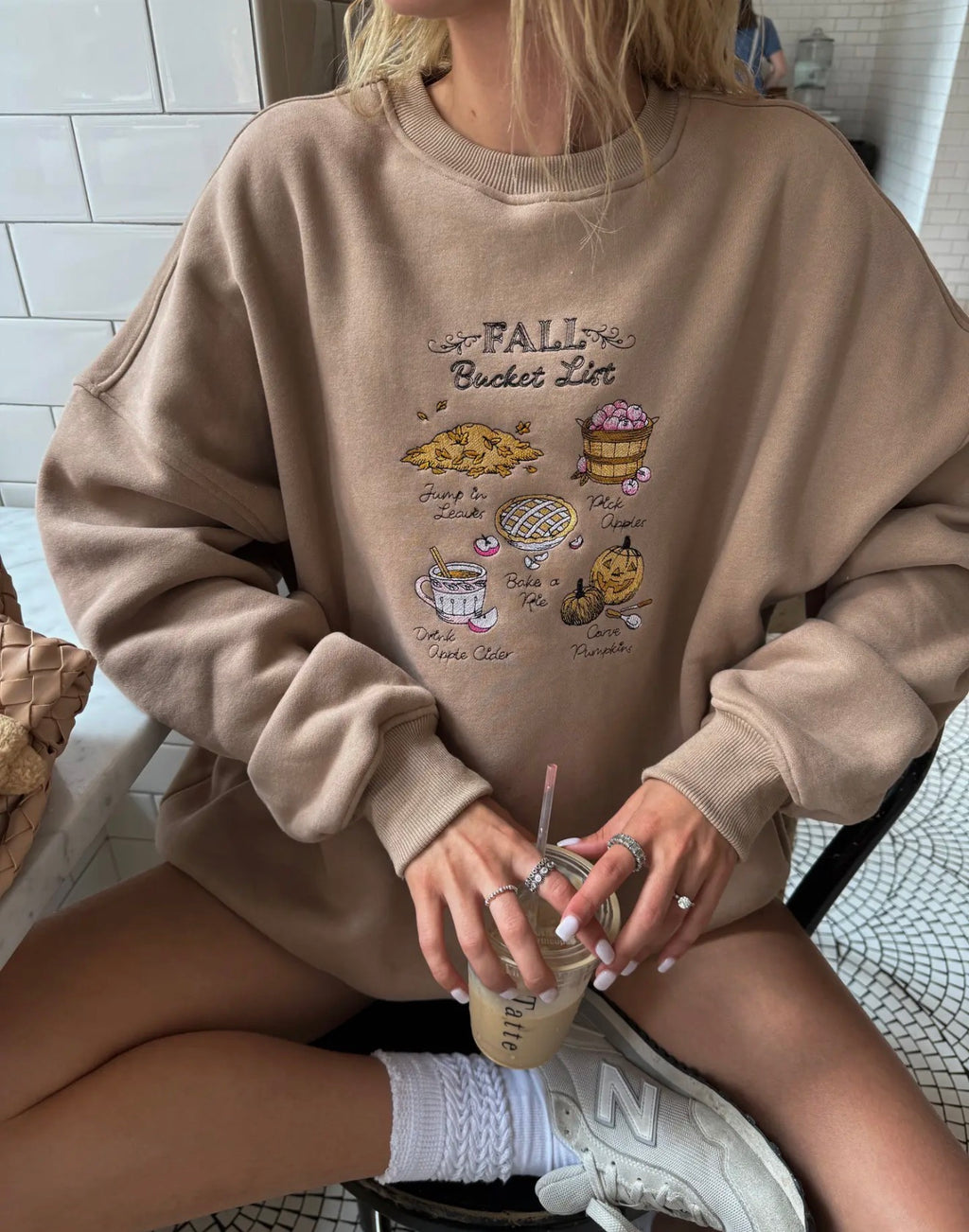 Embroidered Fall Bucket list Crew (PRE ORDER)