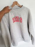 Reds Embroidered Mockneck