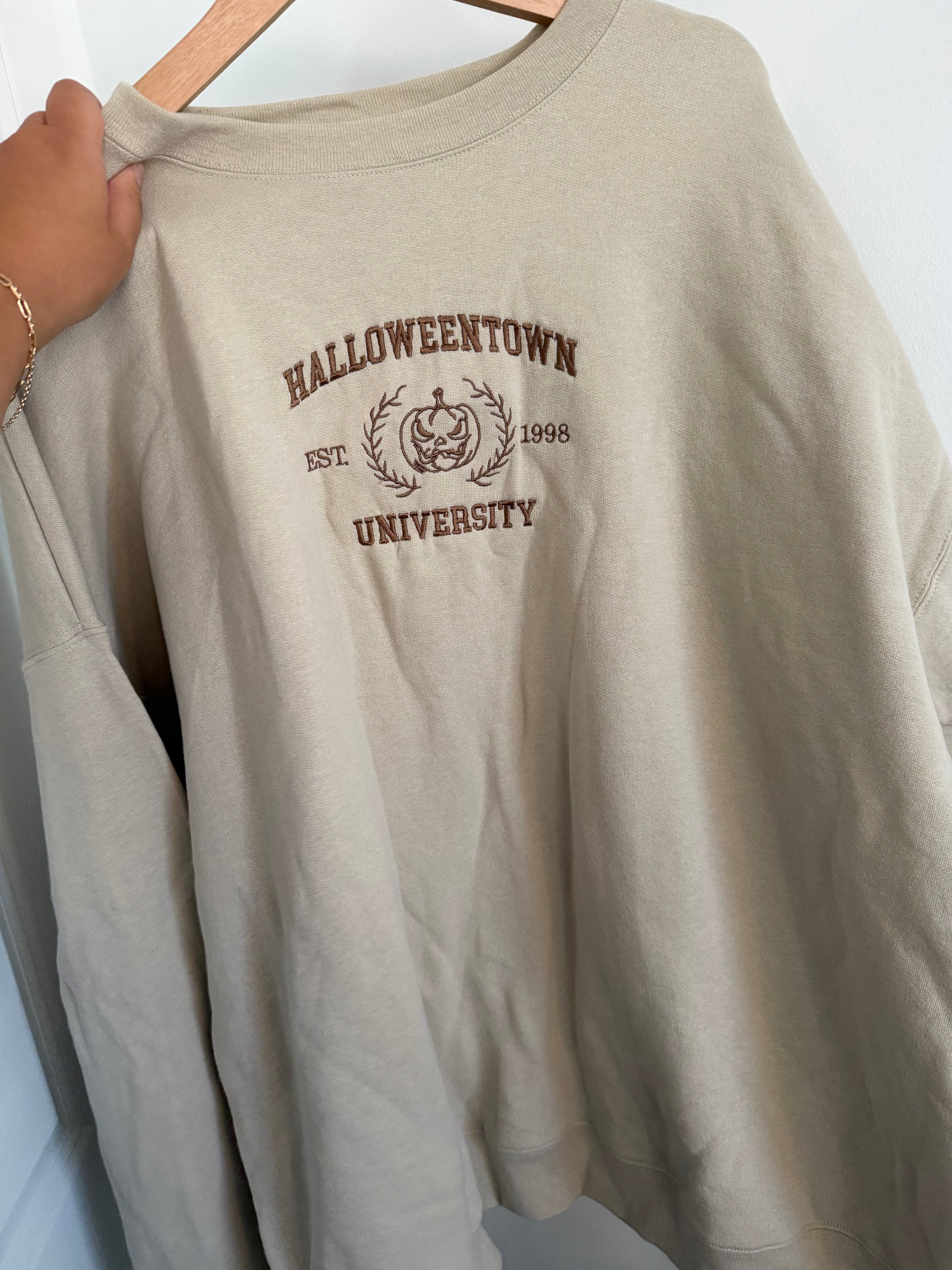 Halloweentown embroidered crew