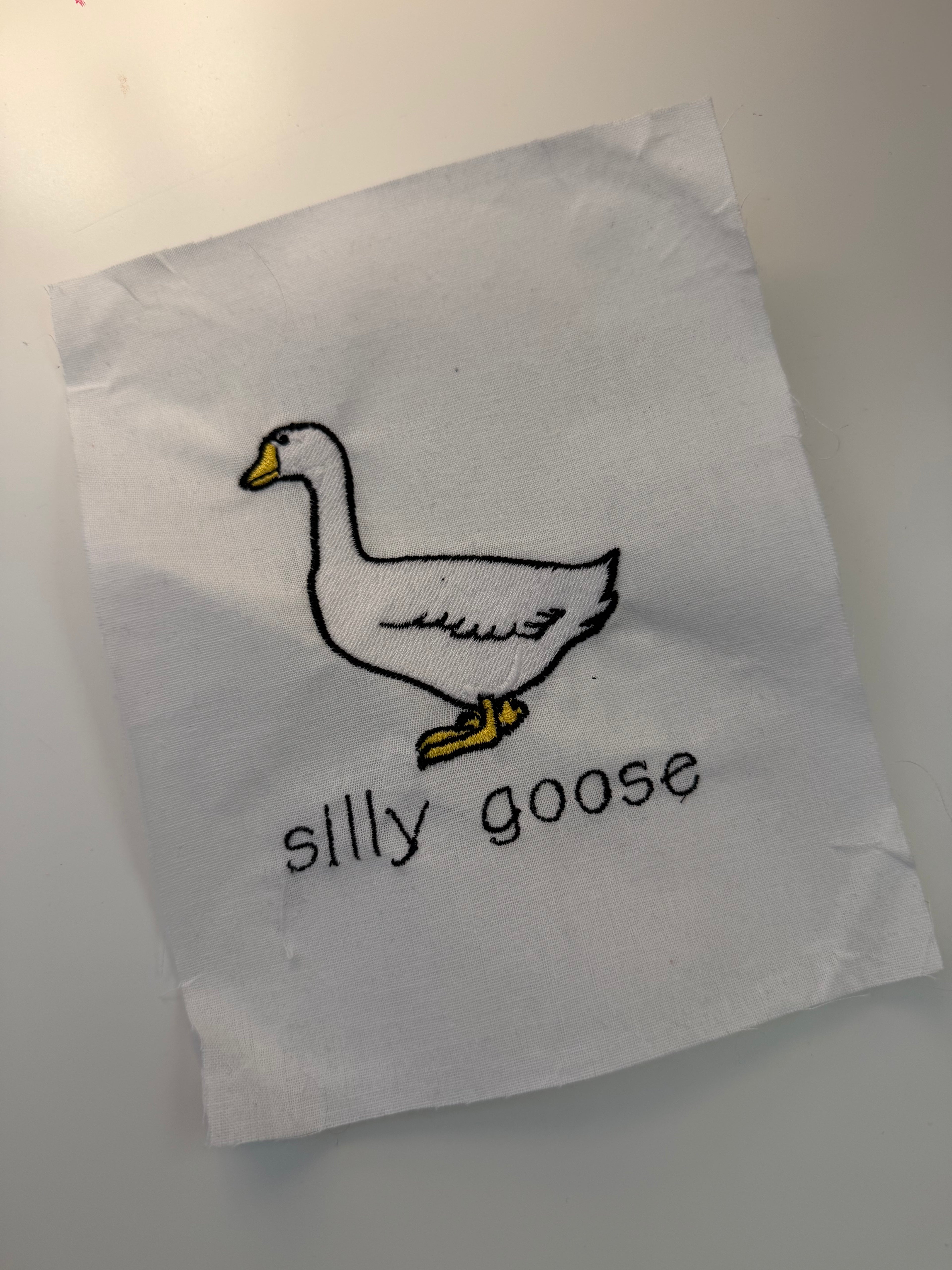 Silly Goose (made to be framed)