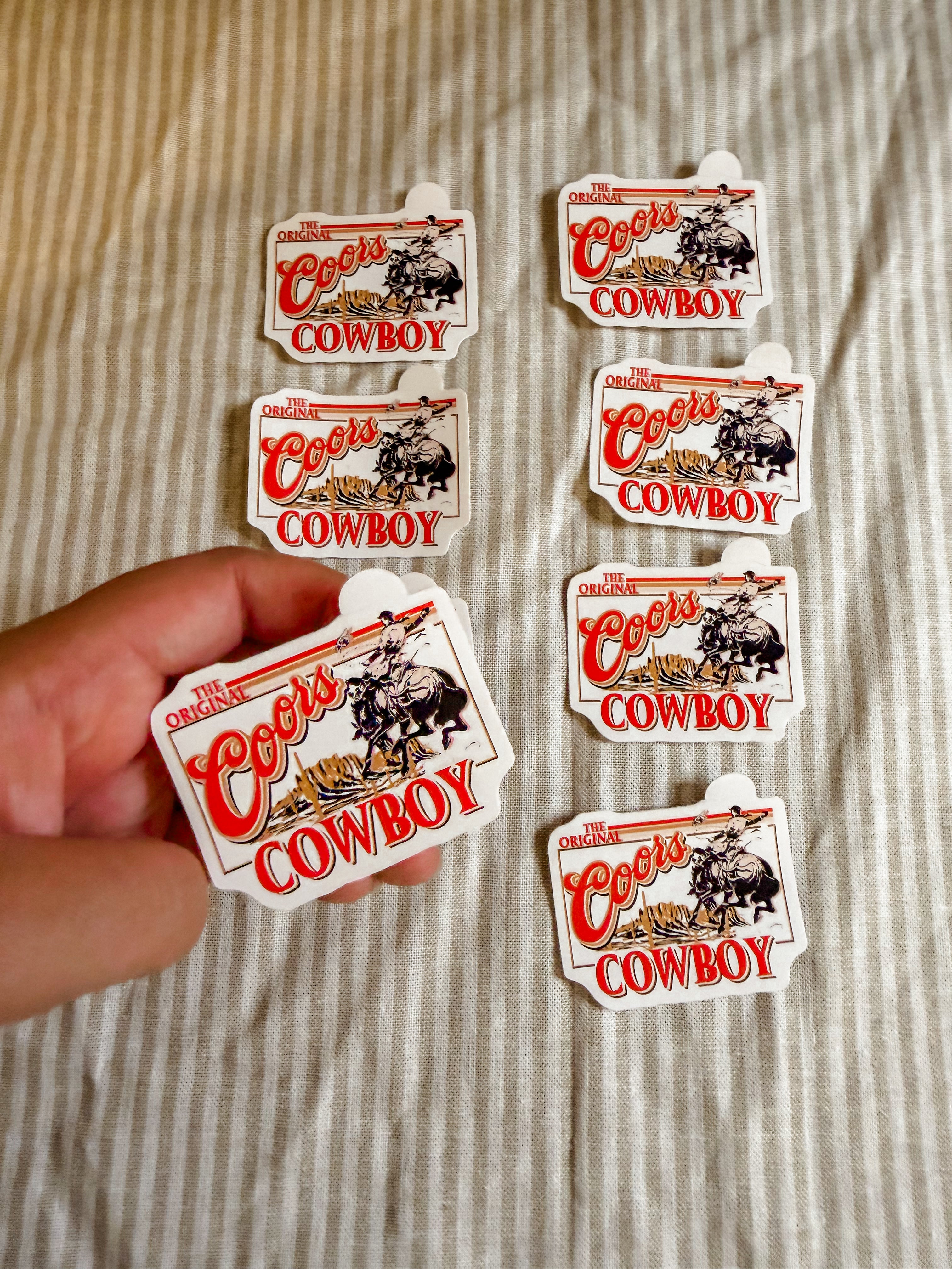 Coors Cowboy Sticker