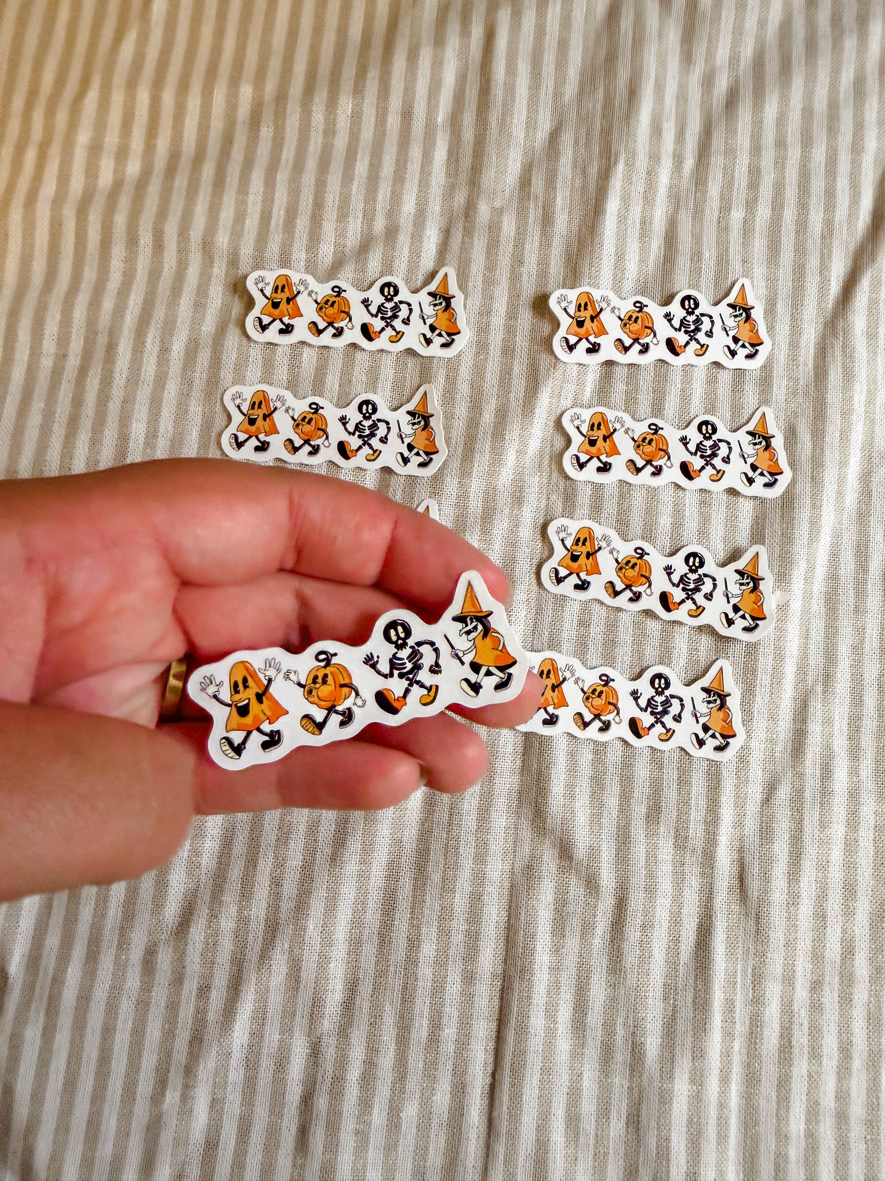 Trick or treat sticker