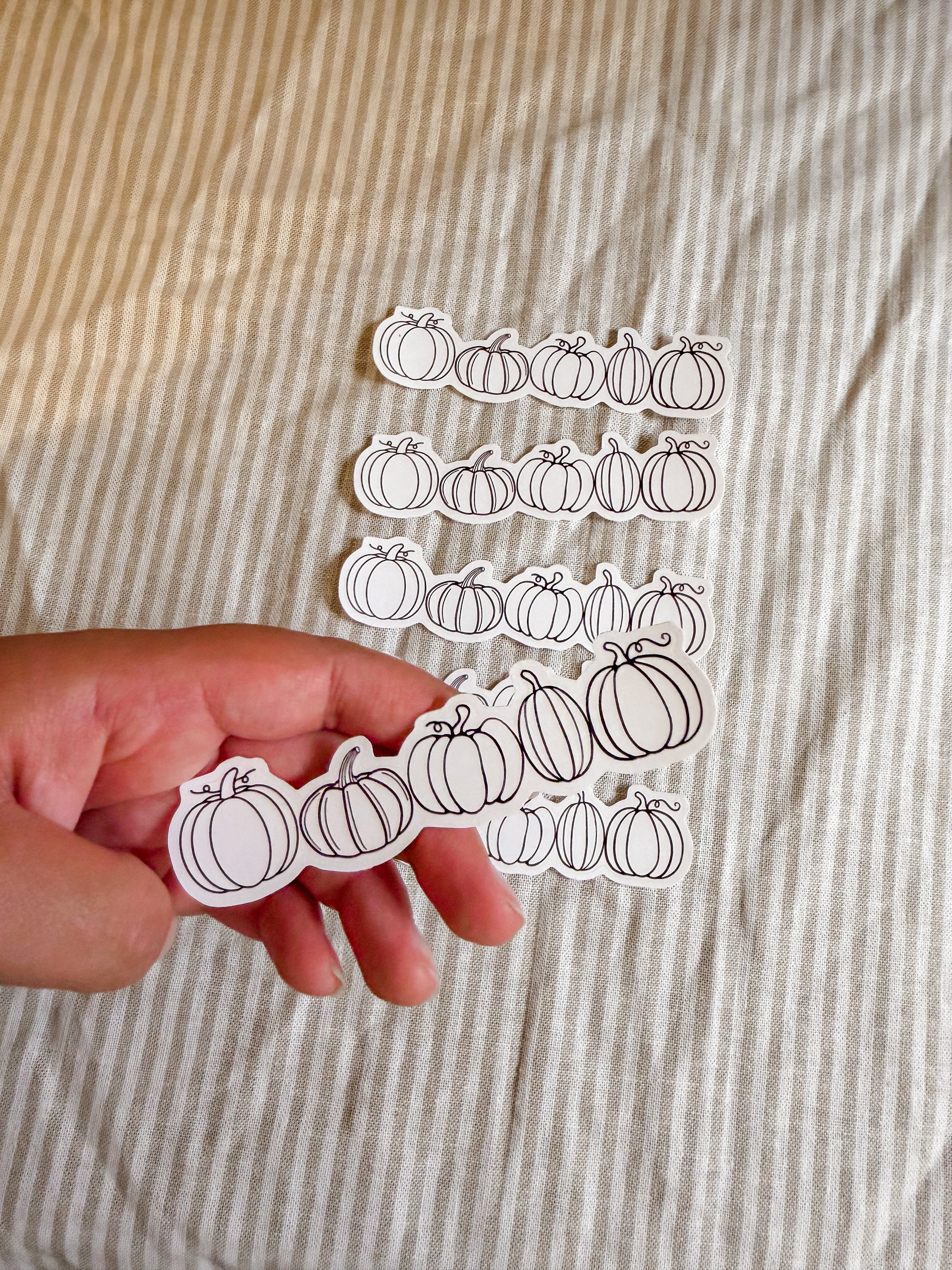 5 little pumpkins sticker