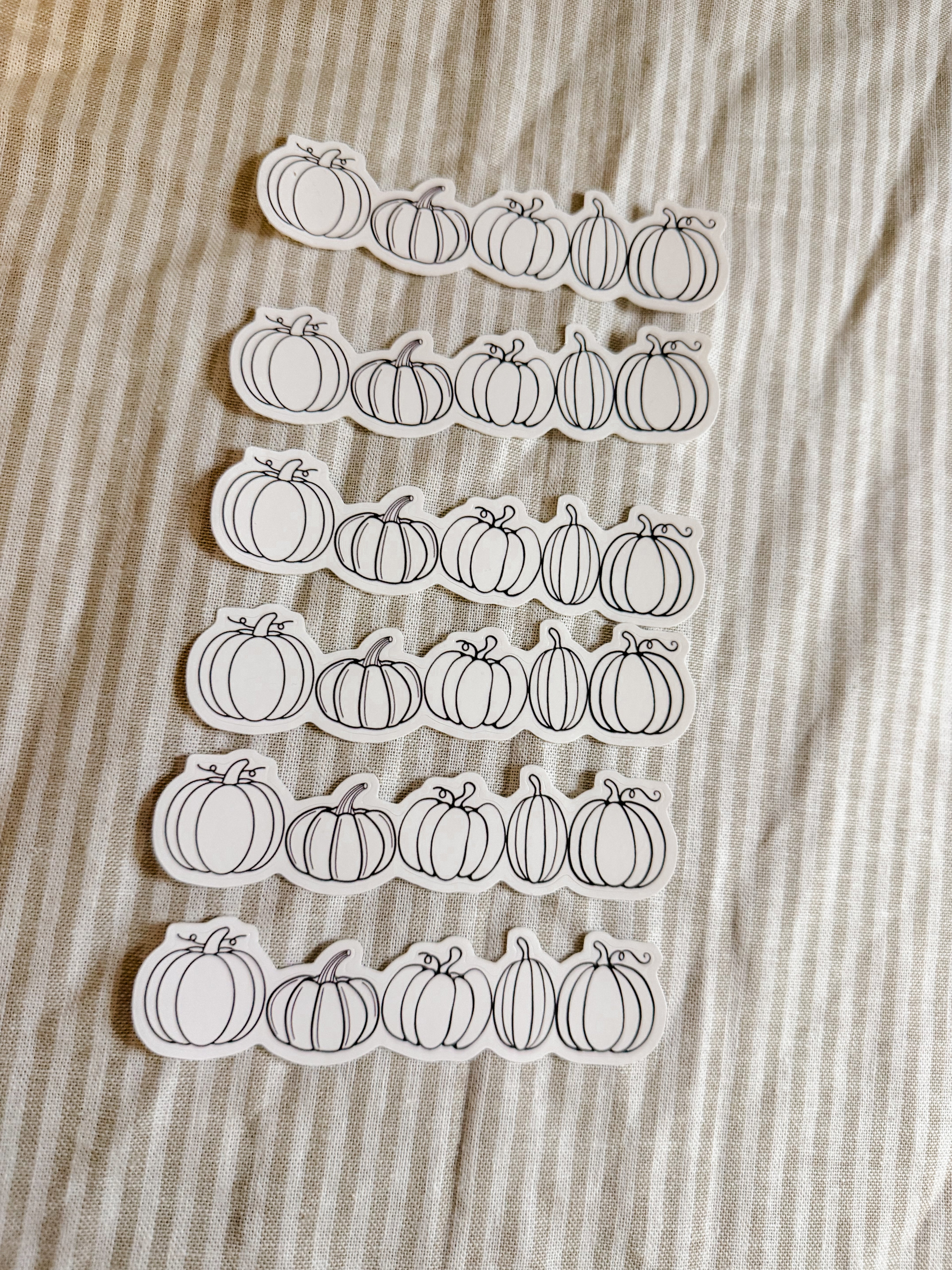 5 little pumpkins sticker