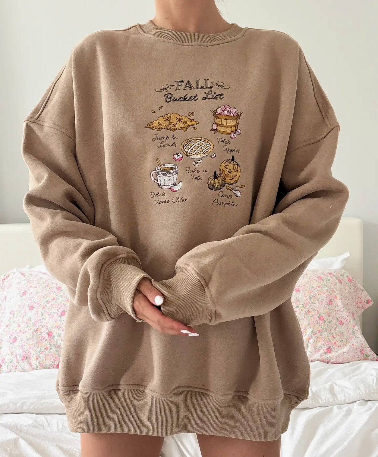Embroidered Fall Bucket list Crew (PRE ORDER)